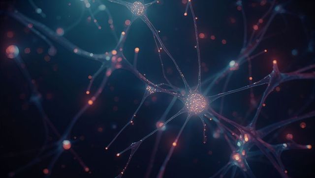 Glowing Neural Network Nodes in Dark Space