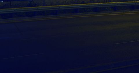 Empty Urban Highway at Twilight with Metal Guardrail - Download Free Stock Images Pikwizard.com