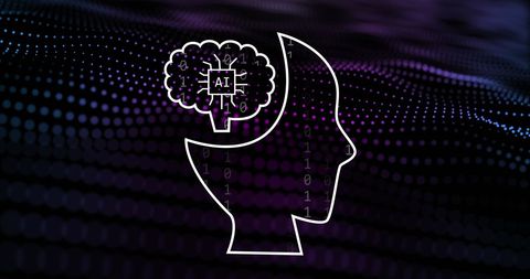 Artificial Intelligence Mind Processing Digital Data - Download Free Stock Images Pikwizard.com