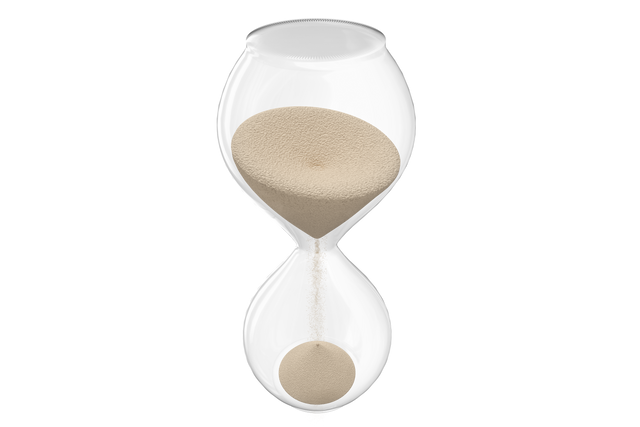 Transparent Hourglass with Flowing Sand Marking Time - Download Free Stock Videos Pikwizard.com