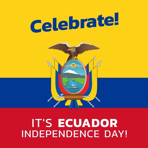 Ecuador Independence Day Celebration Banner - Download Free Stock Templates Pikwizard.com