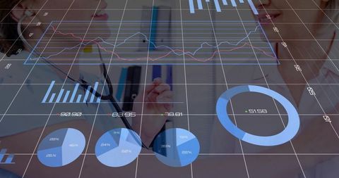 Healthcare mentorship and digital medical analysis in modern office