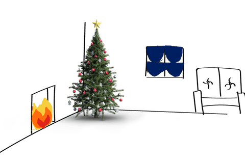 transparent christmas tree with festive decor - Download Free Stock Videos Pikwizard.com
