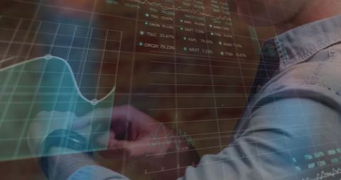 Business Professional Analyzing Digital Financial Data Overlay - Download Free Stock Images Pikwizard.com