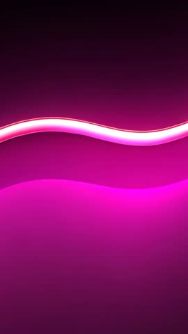 Undulating Neon Pink Ribbon Looping Vertically Over Dark Gradient for Futuristic Motion Background