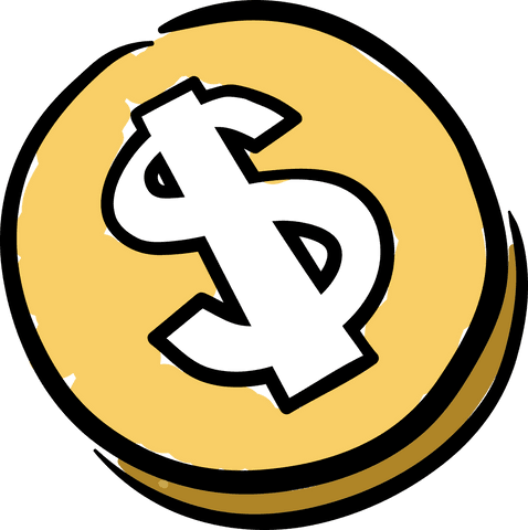 Golden Dollar Coin Illustration on Transparent Background - Download Free Stock Videos Pikwizard.com