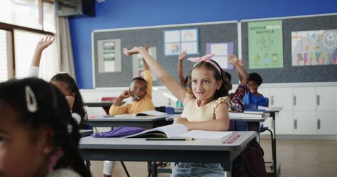 Children Actively Participating in Inclusive Classroom Setting - Download Free Stock Images Pikwizard.com
