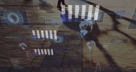 abstract digital data and technology with motion blur - Download Free Stock Images Pikwizard.com