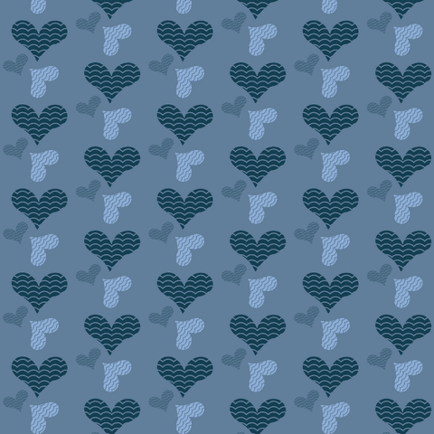 transparent blue heart pattern with waves design - Download Free Stock Videos Pikwizard.com