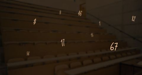 Floating Mathematical Numbers in an Empty Classroom Environment