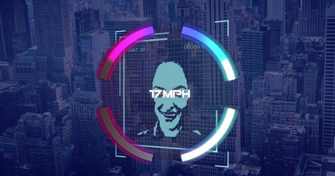 Futuristic Urban Face Recognition with Speed Tracking Interface