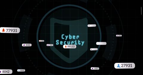 Cybersecurity analytics visualization with increasing data metrics