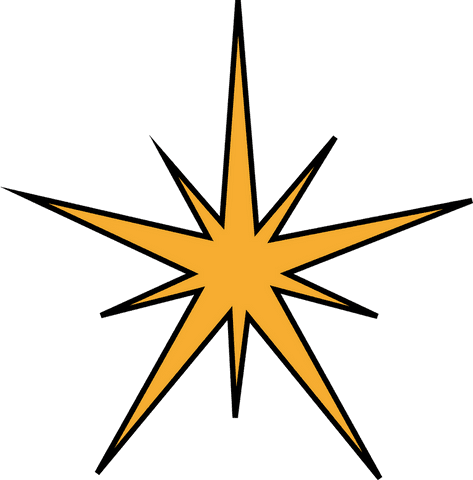 Golden Eight-Pointed Star Icon on Transparent Background - Download Free Stock Videos Pikwizard.com