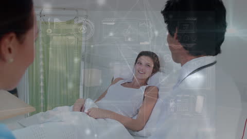 Doctor with Digital Interface in Patient Interaction