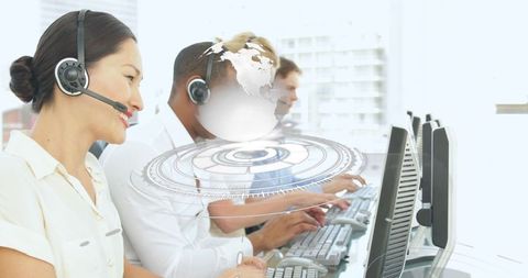 Global communication in modern call center with diverse team
