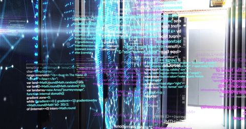 Digital Data Flow in Modern Server Room Environment - Download Free Stock Images Pikwizard.com