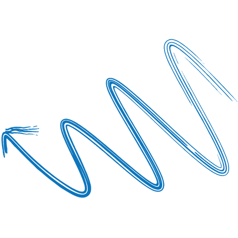 Blue Wavy Arrow on Transparent Background for Directional Use - Download Free Stock Videos Pikwizard.com