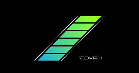 Digital car speedometer interface concept background