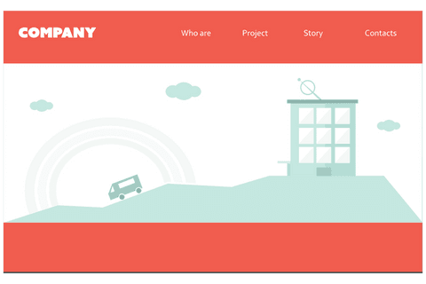 Company Homepage Template on Transparent Background for Websites - Download Free Stock Videos Pikwizard.com