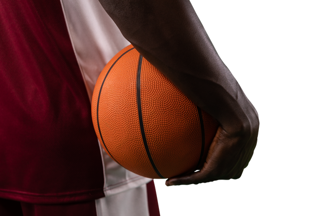 African American Male Basketball Player Holding Ball on Transparent Background - Download Free Stock Videos Pikwizard.com