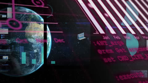 Global Digital Interface and Binary Code Animation