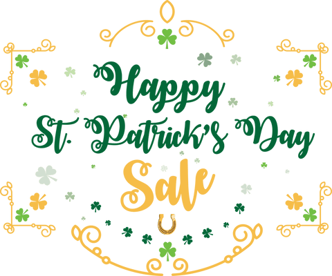 Happy St. Patrick's Day Sale Text on Transparent Background - Download Free Stock Videos Pikwizard.com