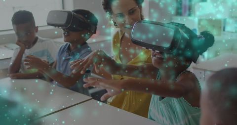 Diverse Students Experience Virtual Reality in Classroom Setting