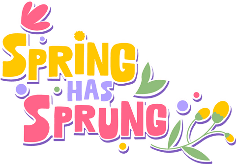 vibrant spring has sprung text with floral accents on transparent background - Download Free Stock Videos Pikwizard.com