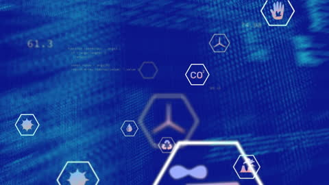 Futuristic Science Patterns with Geometric Shapes