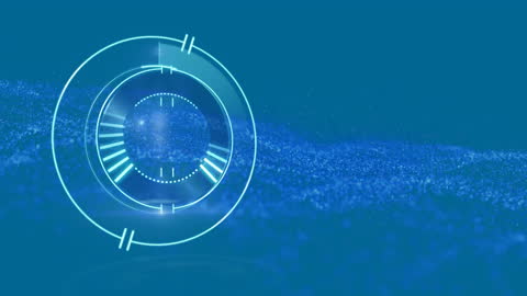 Digital Data Processing with Futuristic Scanning Interface