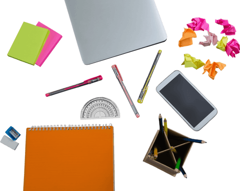 School Supplies on Transparent Background for Creative Design - Download Free Stock Videos Pikwizard.com