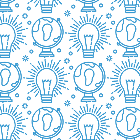 blue light bulb pattern on transparent background - Download Free Stock Videos Pikwizard.com