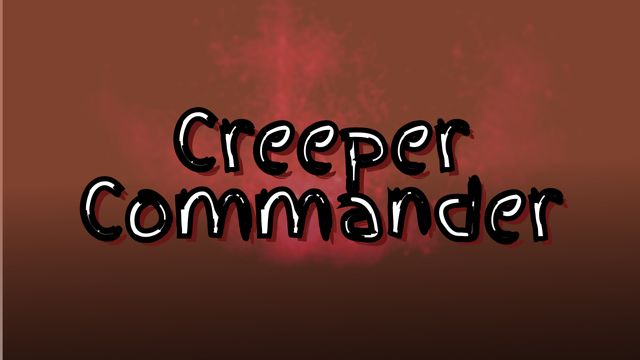 Creeper Commander text with a red smoke background is suitable for event promotions, adventure-themed designs, banners, and marketing materials. The vibrant colors and bold font capture attention and create a sense of excitement.