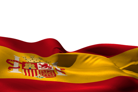 transparent waving flag of spain on isolated background - Download Free Stock Videos Pikwizard.com