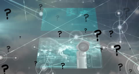 Conceptual Global Security Networking Technology Display