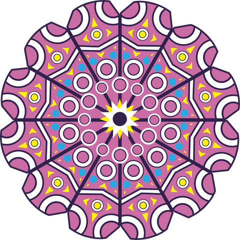 geometric kaleidoscope mandala on transparent background - Download Free Stock Videos Pikwizard.com