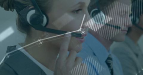 Customer Support Team Engaging Clients with Financial Communication