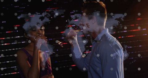 Elegant Networking with Digital World Map Display