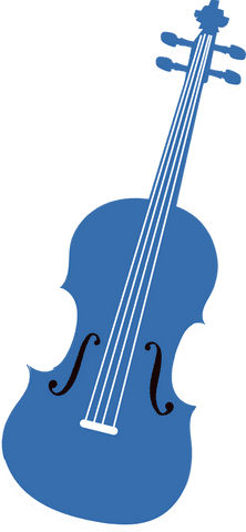 minimalist vector blue violin with transparent background - Download Free Stock Videos Pikwizard.com