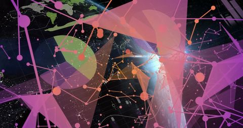 Abstract Digital Connectivity Over Earth Featuring Networking - Download Free Stock Images Pikwizard.com