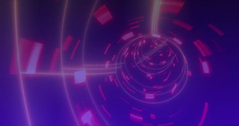 Futuristic Digital Tunnel with Vibrant Neon Lights - Download Free Stock Images Pikwizard.com