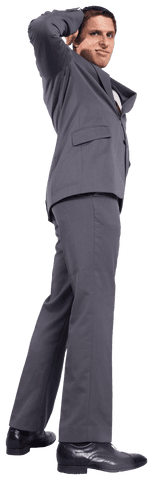 confused caucasian businessman encountering work challenge - Download Free Stock Videos Pikwizard.com