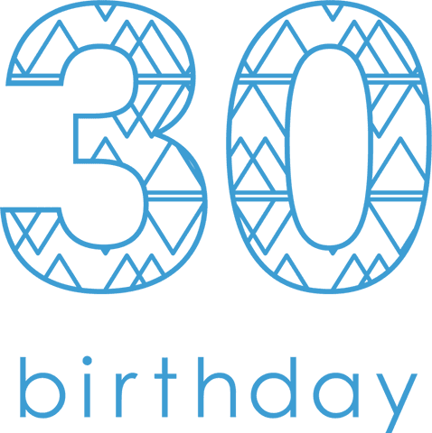 Decorative Thirty Birthday Design on Transparent Background - Download Free Stock Videos Pikwizard.com