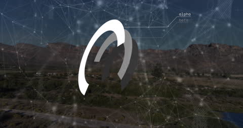 Animated Network of Connections and Data Processing Overlay