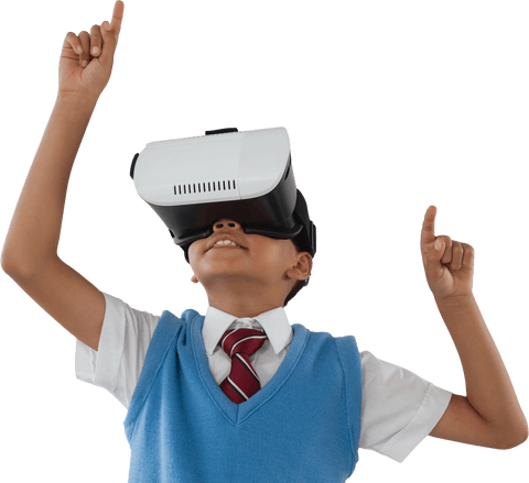 Joyful Schoolboy Exploring Virtual Reality in Classroom Concept - Download Free Stock Videos Pikwizard.com