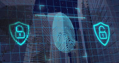 Digital Fingerprint Protocol Security Management - Download Free Stock Images Pikwizard.com