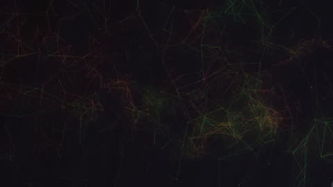 Abstract Network Visualization Illustrating Connectivity and Data Flow