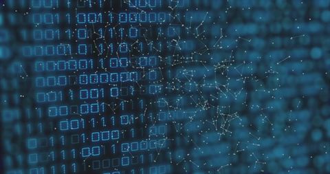 Binary Code with Digital Network Connections Depicting Data Processing - Download Free Stock Images Pikwizard.com