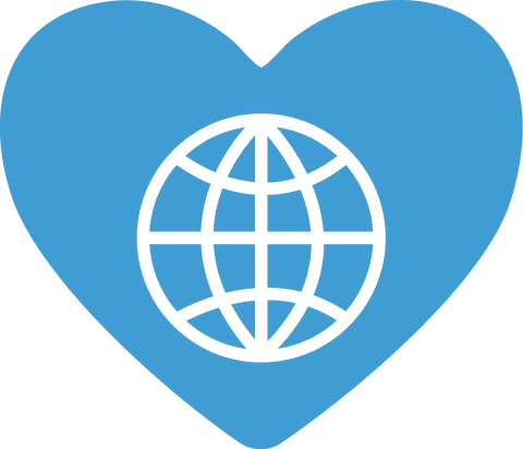 transparent heart with globe icon representing global love - Download Free Stock Videos Pikwizard.com
