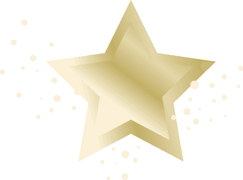 gradient gold star with small floating particles on transparent background - Download Free Stock Videos Pikwizard.com
